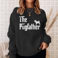 Vintage The Pugfather Pug Dad Sweatshirt Gifts for Her