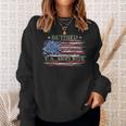 Vintage Usa American Flag Proud Retired Us Army Veteran Wife Men Women Sweatshirt Graphic Print Unisex Gifts for Her