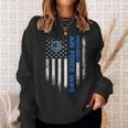 Vintage Usa American Flag Worlds Okayest Us Air Force Wife Men Women Sweatshirt Graphic Print Unisex Gifts for Her