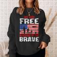 We Run Free Because Of The Brave Memorial Day Gift Sweatshirt Gifts for Her