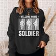 Welcome Home Soldier - Usa Warrior Hero Military Men Women Sweatshirt Graphic Print Unisex Gifts for Her