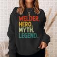 Welder Hero Myth Legend Retro Vintage Schweißen Sweatshirt Geschenke für Sie