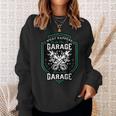 What Happens In The Garage Stays In The Garage Cool Car Guys Sweatshirt Gifts for Her