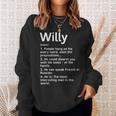 Willy Name Definition Meaning Funny Interesting Sweatshirt Gifts for Her