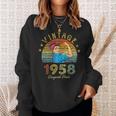 Womens 65 Year Old Awesome Since 1958 65Th Birthday Gifts Women Sweatshirt Gifts for Her