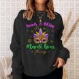 Womens Beads & Bling Its A Mardi Gras Thing Feather Mask Outfit Men Women Sweatshirt Graphic Print Unisex Gifts for Her