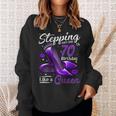 Womens High Heels Stepping Into My 70Th Birthday 70 And Fabulous Sweatshirt Gifts for Her