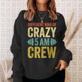 Workout Squad 5Am Crew Funny Gym Quote Vintage Retro Sweatshirt Gifts for Her