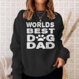 Worlds Best Dog Dad Funny Pet Puppy Sweatshirt Gifts for Her