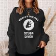 Worlds Okayest Scuba Diver Best Funny Gift Scuba Diving Men Women Sweatshirt Graphic Print Unisex Gifts for Her