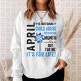April Is Child Abuse Prevention Month Child Abuse Awareness Sweatshirt Gifts for Her