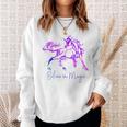 Believe In Magic Einhorn-Sweatshirt, Vintage-Fantasiekunst für Pferdefans Geschenke für Sie