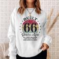 Built 66 Years Ago 66Th Birthday All Parts Original 1957 Sweatshirt Gifts for Her