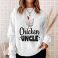 Chicken Uncle Funny Country Farm Animal Sweatshirt Gifts for Her