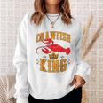 Crawfish King Crawfish Boil Party Festival Men Women Sweatshirt Graphic Print Unisex Gifts for Her