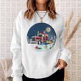 Gift For Trucker - Porcelain Ornament - Circle Sweatshirt Gifts for Her