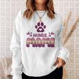 Hundemama Hunde Mami Vierbeiner Mama Wh Sweatshirt Geschenke für Sie