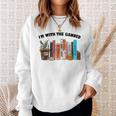 Im With The Banned Love Reading Books Outfit For Bookworms Sweatshirt Gifts for Her