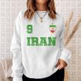 Iran Soccer Jersey Number Nine Iranian Futebol Fan Flag Men Women Sweatshirt Graphic Print Unisex Gifts for Her
