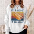 It’S A Bad Day To Be A Glizzy Funny Hot Dog Vintage Sweatshirt Gifts for Her