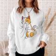 Katzen Katzenliebhaber Kätzchen Mädchen Kinder Damen Sweatshirt Geschenke für Sie