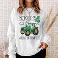 Kinder Traktor Sweatshirt zum 4. Geburtstag mit Lustigen Sprüchen für Jungs Geschenke für Sie