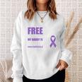 Land Of The Free Because My Daddy Is Brave Militarychild Sweatshirt Gifts for Her