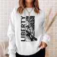 Liberty Lady Statue Shotgun Usa Pro Gun 2Nd Amendment Sweatshirt Gifts for Her