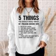 Mens 5 Things You Should Know About My Wife She Is My Queen V4 Sweatshirt Gifts for Her