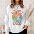 Mens Groovy Dad 70S Aesthetic Nostalgia 1970S Retro Dad Sweatshirt Gifts for Her