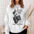 Motorrad Fahrerin Babe Lady Vintage Retro Bikerin Biker Sweatshirt Geschenke für Sie