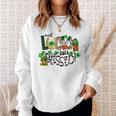 Not Lucky Just Blessed Gnomes Shamrock Saint Patricks Day Sweatshirt Gifts for Her
