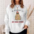 On The Naughty List And I Regret Nothing Funny Cat Christmas Men Women Sweatshirt Graphic Print Unisex Gifts for Her