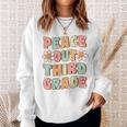 Peace Out Third Grade Cute Groovy Last Day Of 3Rd Grade Sweatshirt Gifts for Her Peace Out Third Grade Cute Groovy Last Day Of 3Rd Grade Sweatshirt Gifts for Her