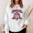 Philadelphia Street Map Liberty Bell Vintage Maroon Philly Sweatshirt Gifts for Her