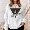 René Descartes Intelligent Quote Funny Philosophy Men Women Sweatshirt Graphic Print Unisex Gifts for Her