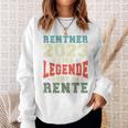 Rentner 2023 Rente Spruch Retro Vintage V2 Sweatshirt Geschenke für Sie