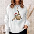 Santa Claws Sloth Christmas Sweatshirt Gifts for Her