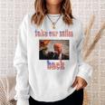 Take Our Nation Back Trump Usa Flag Sweatshirt Gifts for Her