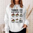 Things I Do In My Spare Time Tractors - Funny Tractor Driver Sweatshirt Gifts for Her