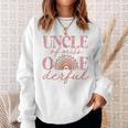 Uncle Of Little Miss Onederful 1St Bday Boho Rainbow Gift For Mens Sweatshirt Gifts for Her