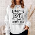 Vintage 1971 Funny 51 Years Old Men And Women 51Th Birthday Sweatshirt Gifts for Her