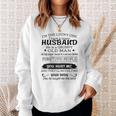 Womens Im The Lucky One I I Have A Crazy Husband Grumpy Old Man Sweatshirt Gifts for Her