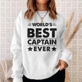 Worlds Best Captain Ever Sweatshirt Gifts for Her