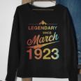 100 Geburtstag 100 Jahre Alt Legendär Seit März 1923 V6 Sweatshirt Geschenke für alte Frauen