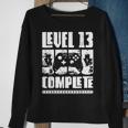 13 Jahre Geburtstags Junge Gamer Level 13 Complete Sweatshirt Geschenke für alte Frauen