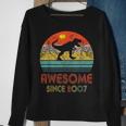 16 Year Old Gift Dinosaur Awesome Since 2007 16Th Birthday Sweatshirt Gifts for Old Women