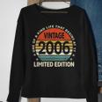 17 Years Old Made In 2006 Limited Edition 17Th Birthday Gift Sweatshirt Gifts for Old Women