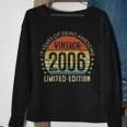 17Th Birthday Gift Vintage 2006 Limited Edition 17 Year Old Sweatshirt Gifts for Old Women