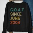 18 Geburtstag 18 Jahre Alte Ziege Seit Juni 2004 Sweatshirt Geschenke für alte Frauen